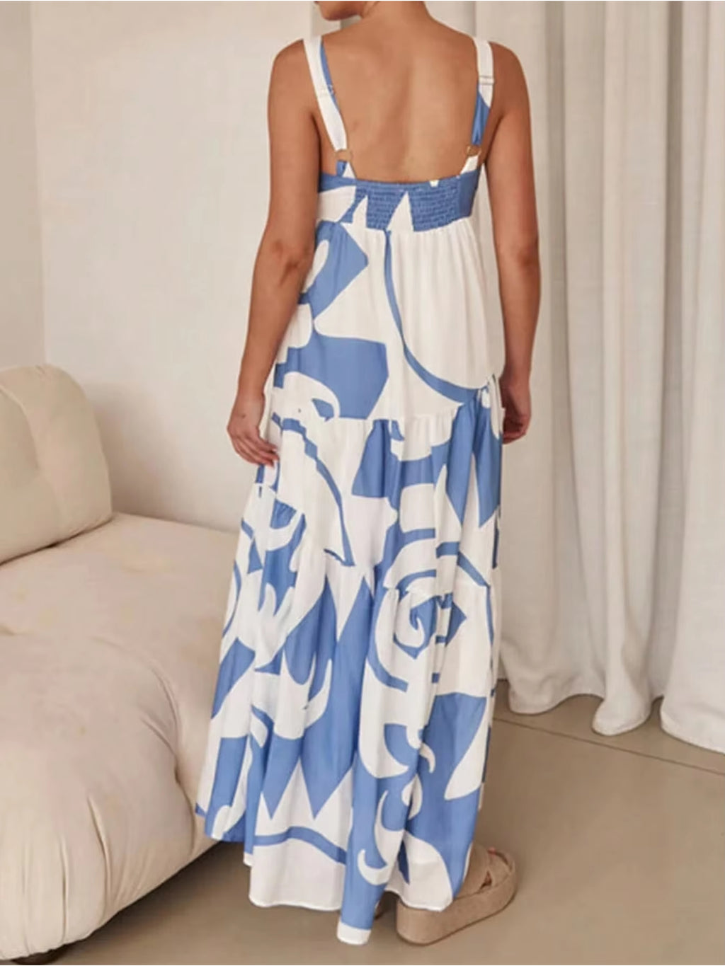 Leichtes Damen-Sommerkleid mit Print