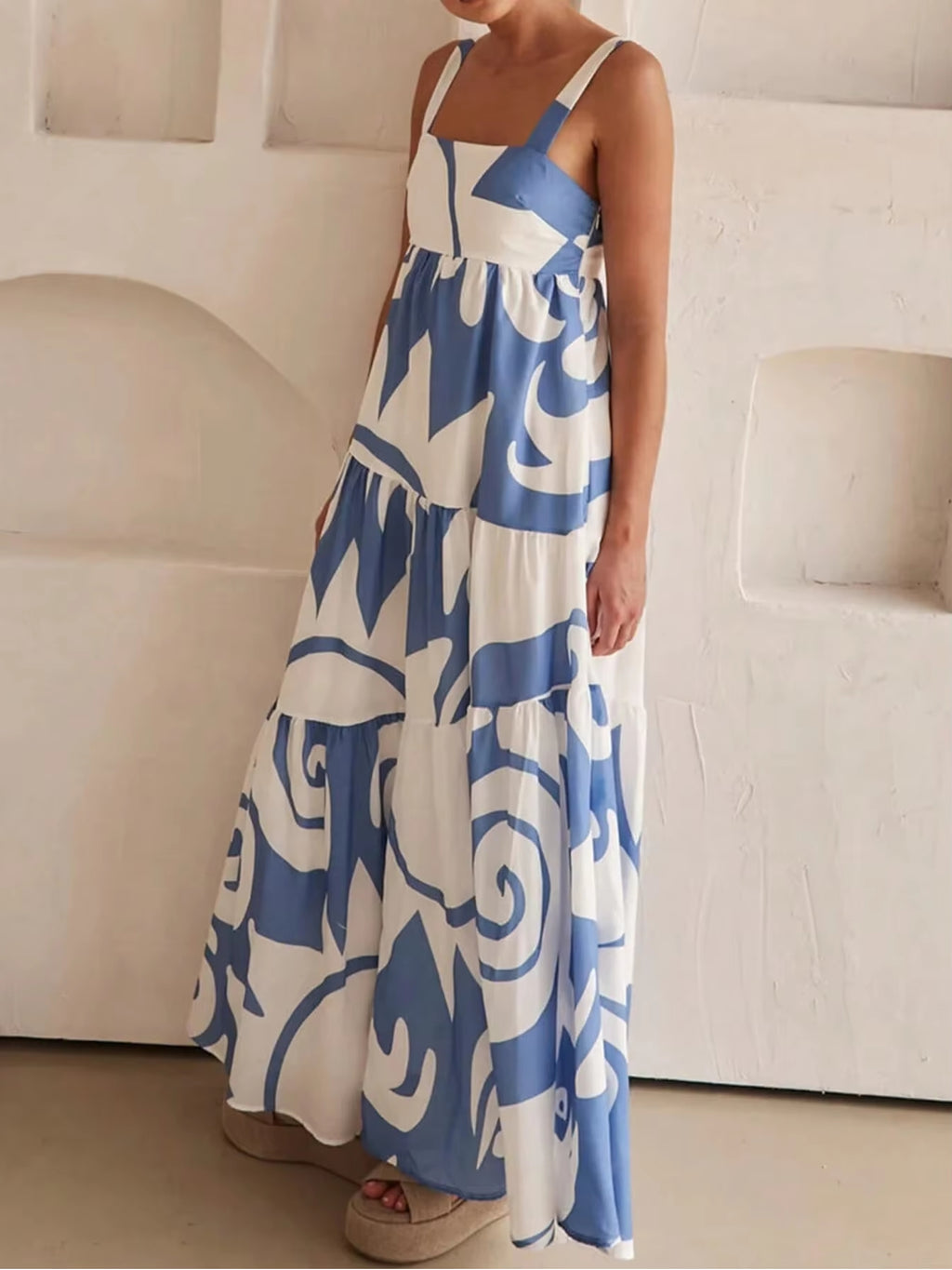 Leichtes Damen-Sommerkleid mit Print