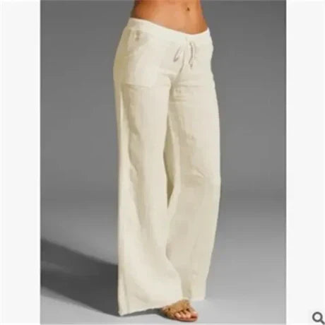Leinenhose Sommer Herren Casual Hose Bequem