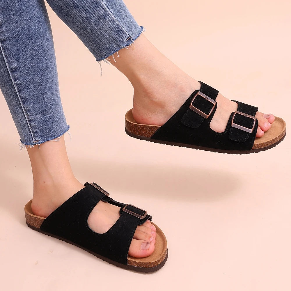 Orthopädische Sandalen mit Korkfußbett - bequem & gesund