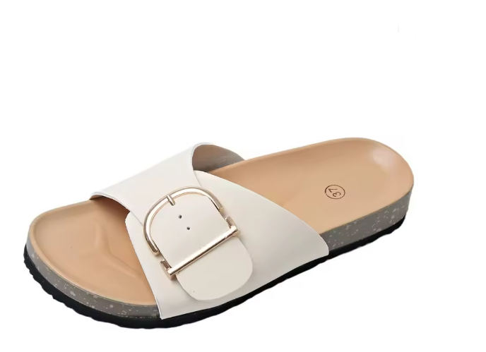 Orthopädische flache Sandalen mit verstellbarer Schnalle