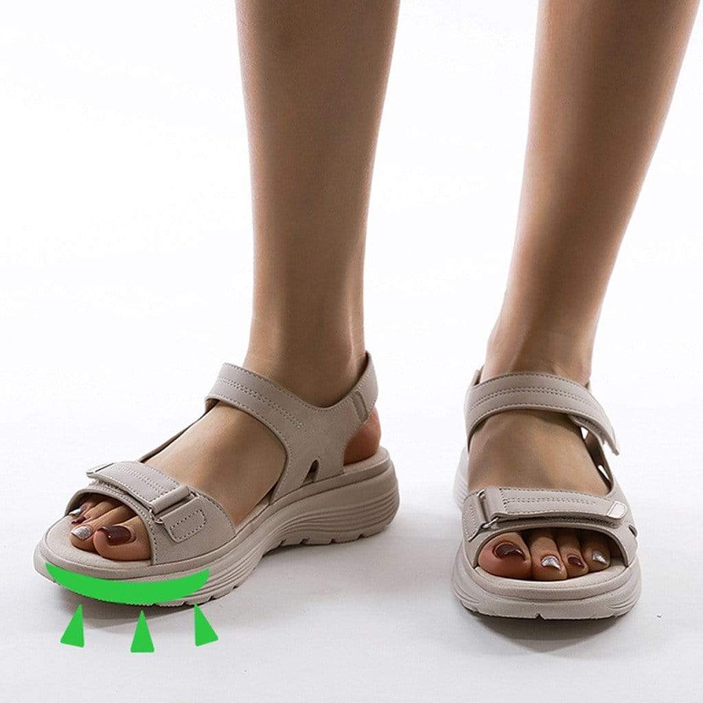 Damen Orthopädische Sandalen mit verstellbaren Riemen