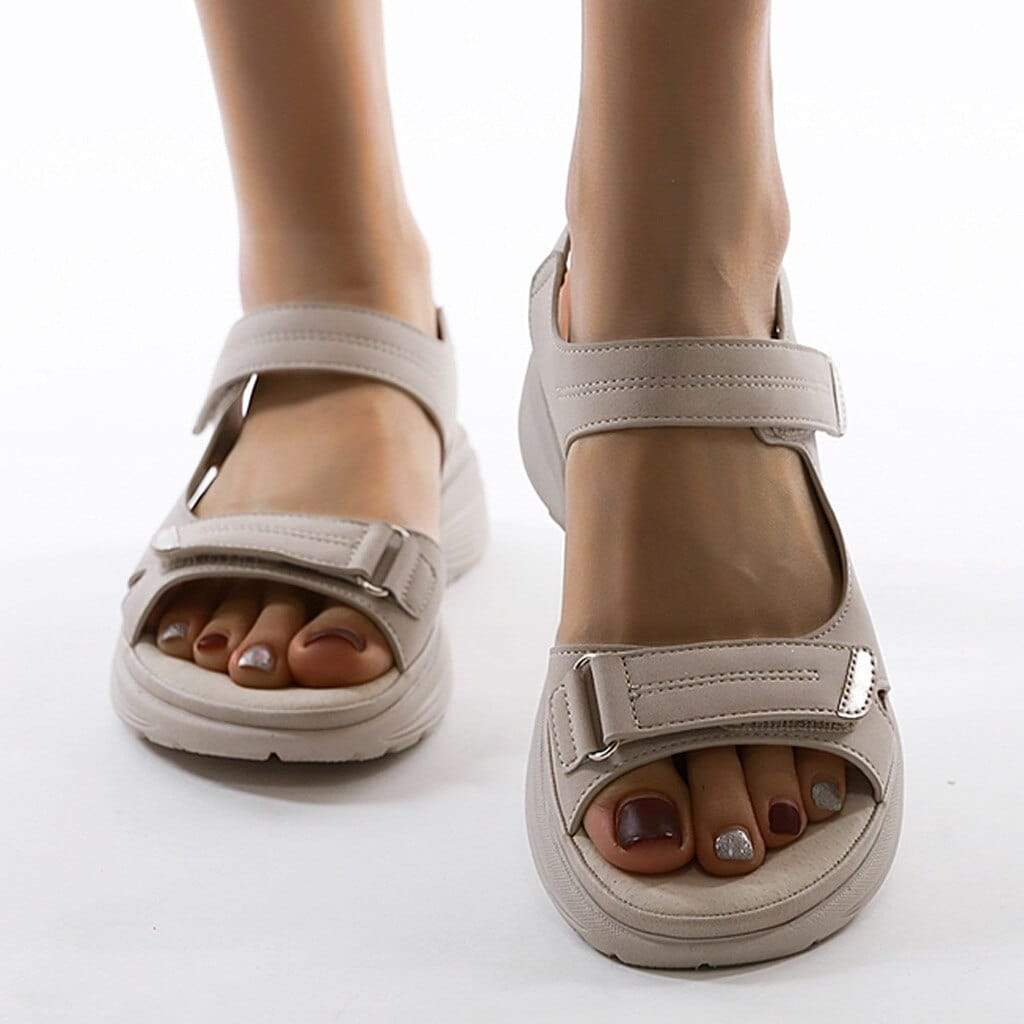 Damen Orthopädische Sandalen mit verstellbaren Riemen