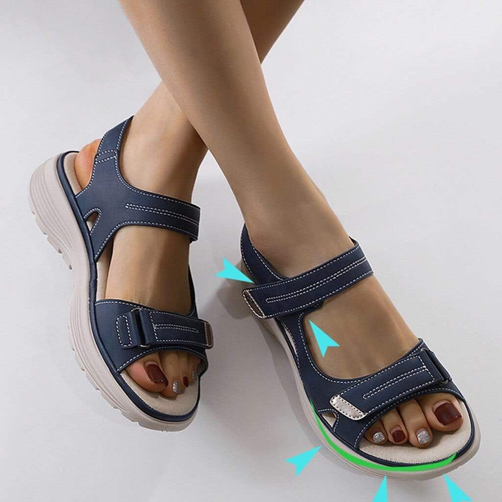Damen Orthopädische Sandalen mit verstellbaren Riemen