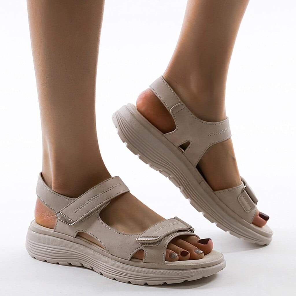 Damen Orthopädische Sandalen mit verstellbaren Riemen