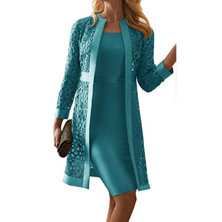 Zartes Spitzen-Zweiteilerkleid - Eleganter & Femininer Look
