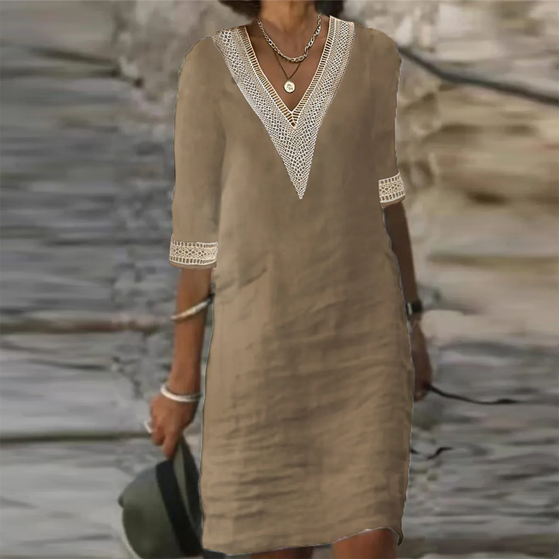 Leinen Sommerkleid - Elegant & bequem
