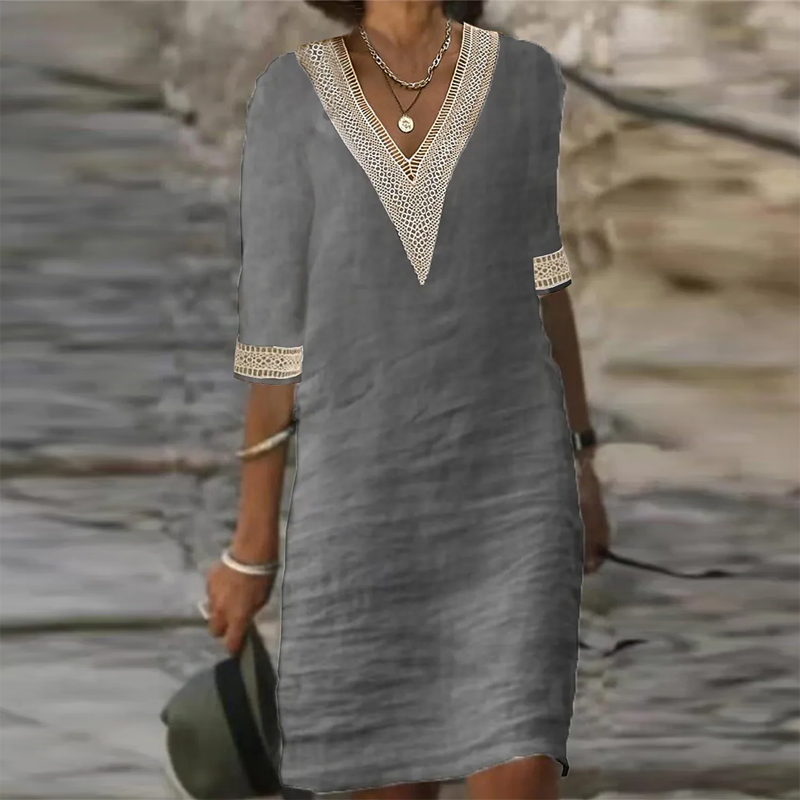 Leinen Sommerkleid - Elegant & bequem
