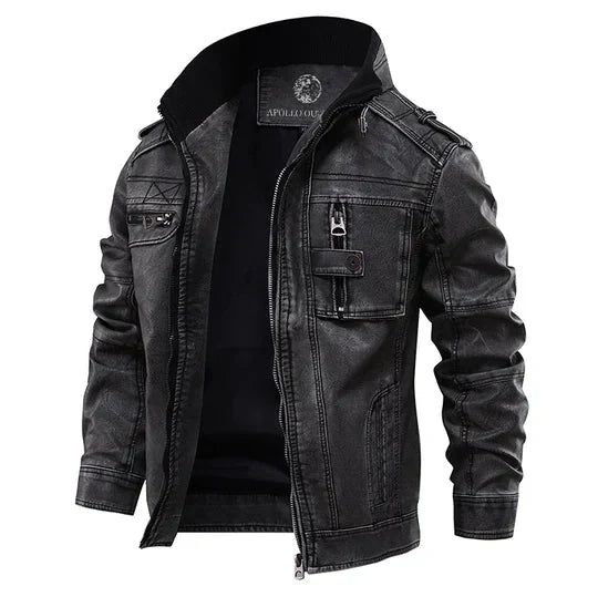 Hochwertige Herren Lederjacke - Motorradjacke
