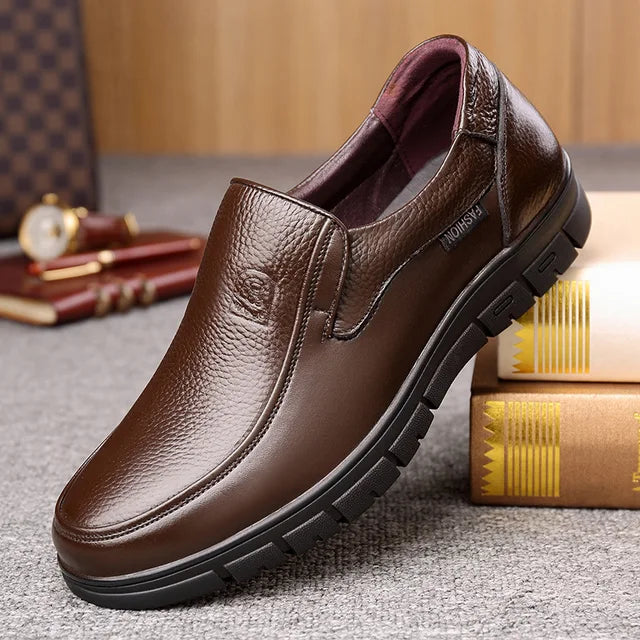 Herren Lederschuhe Freizeit Sneaker Loafer