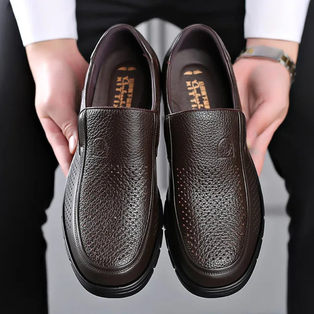 Herren Lederschuhe Freizeit Sneaker Loafer