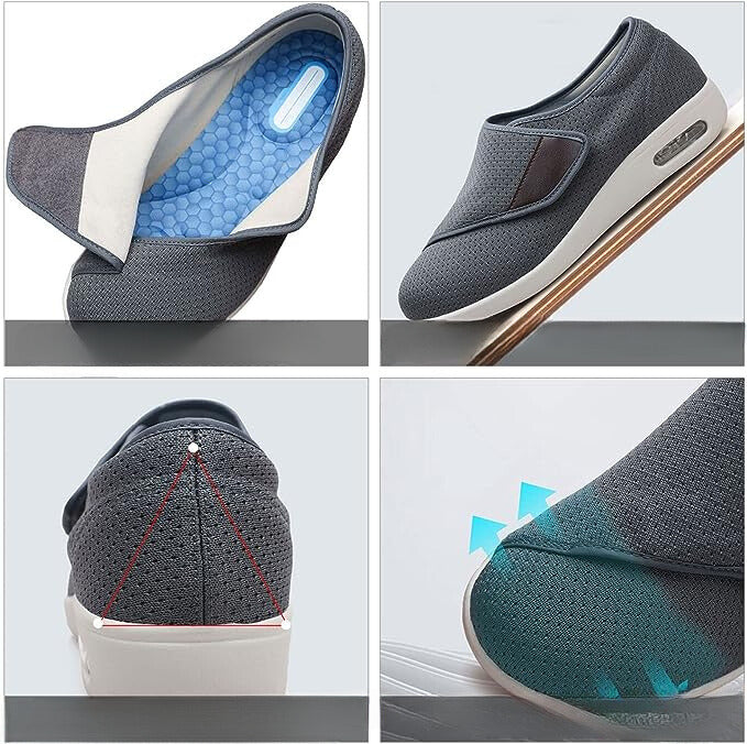 Weite Diabetikerschuhe mit Klettverschluss