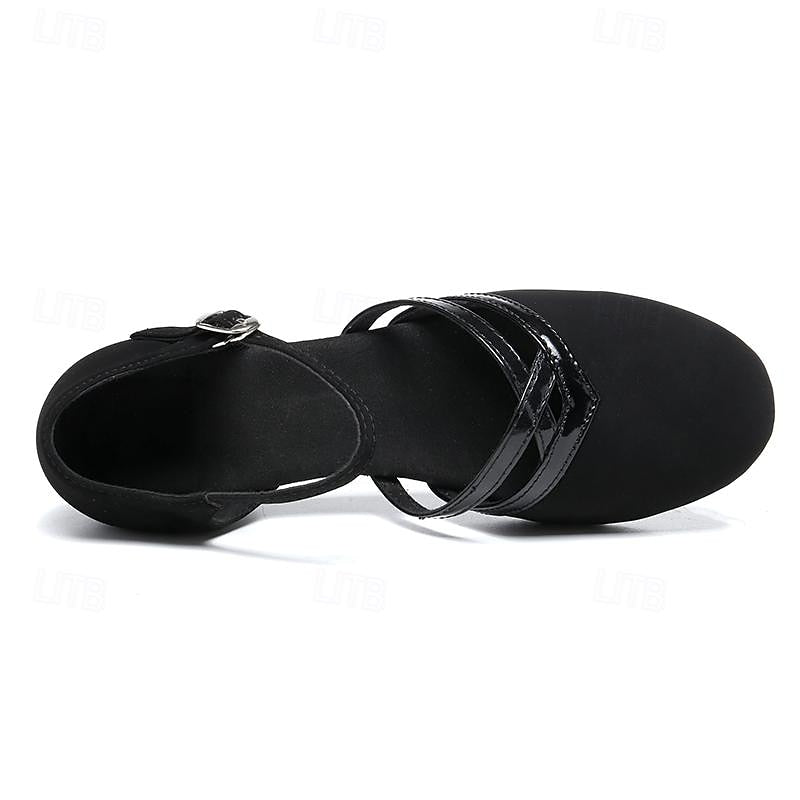 Damenschuhe Modern Tanzschuhe Wildleder Schwarz