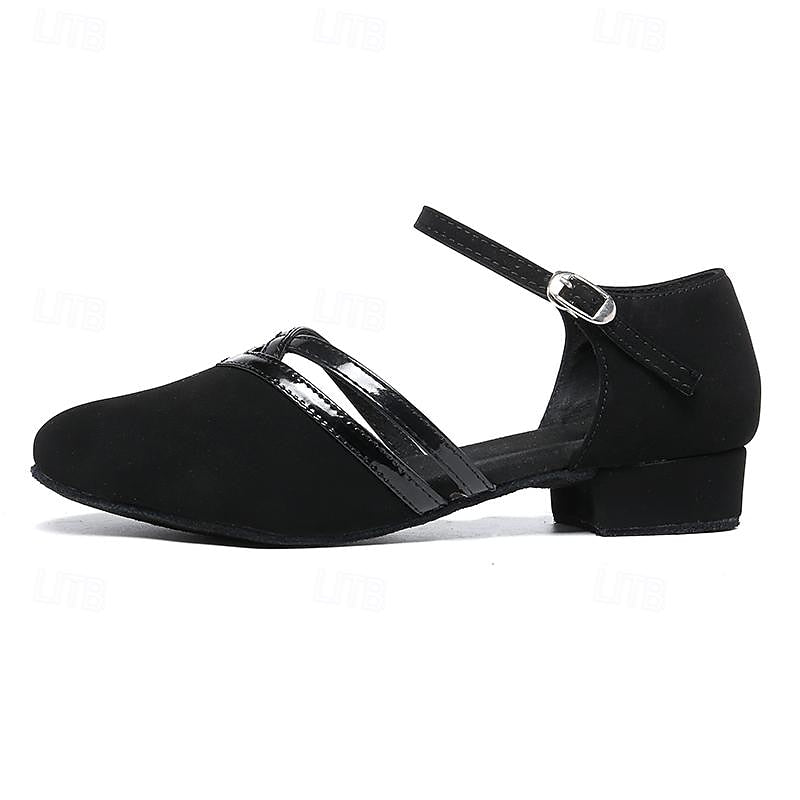 Damenschuhe Modern Tanzschuhe Wildleder Schwarz