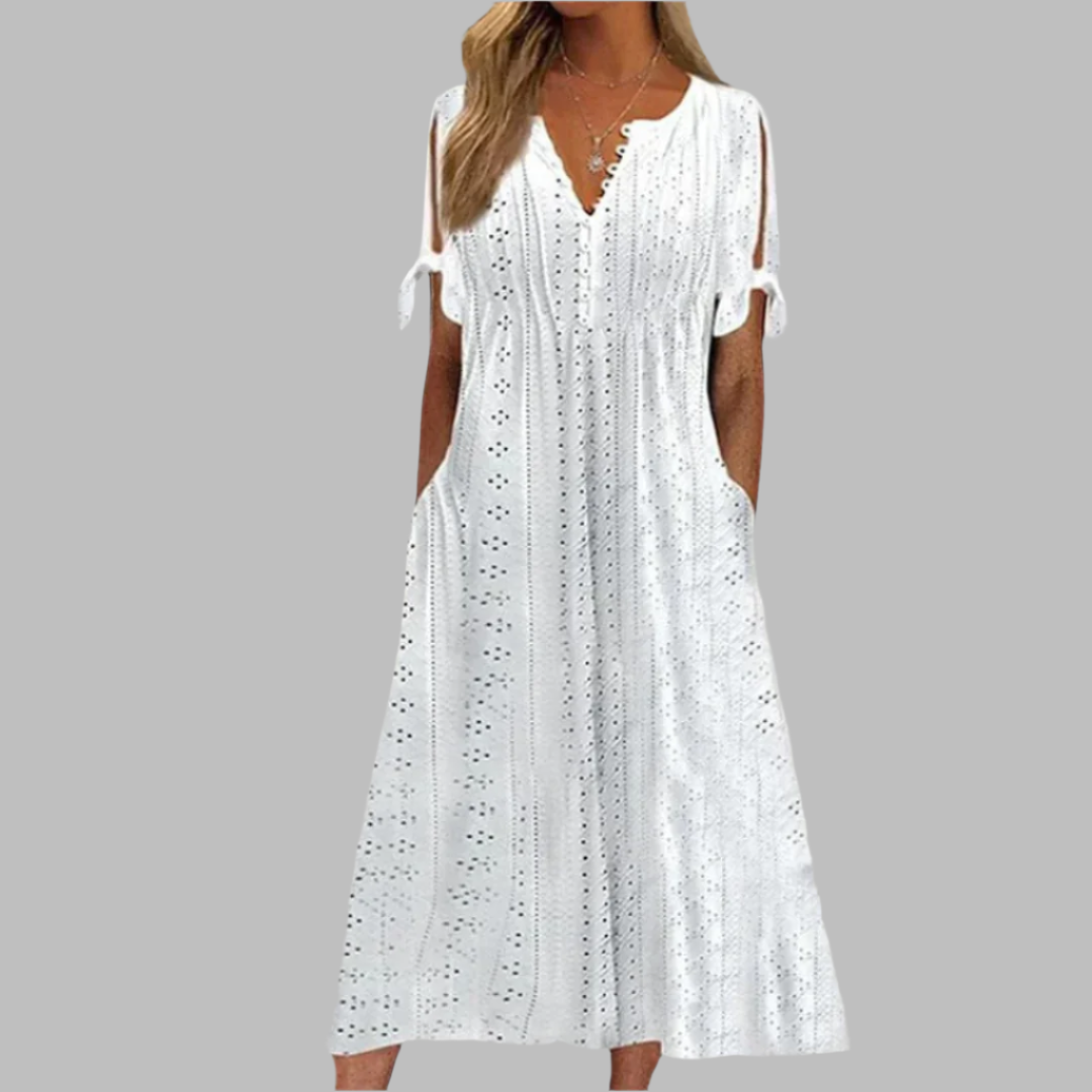 Elegantes Boho Midi Sommerkleid