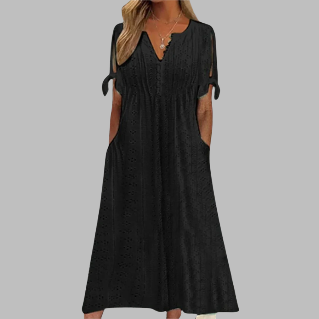 Elegantes Boho Midi Sommerkleid