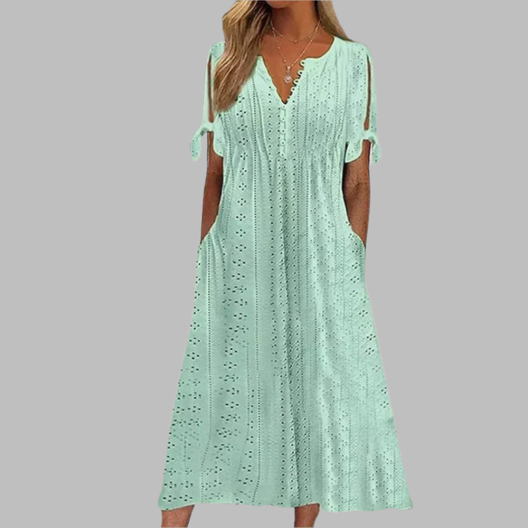 Elegantes Boho Midi Sommerkleid