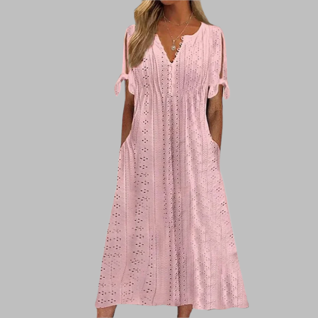 Elegantes Boho Midi Sommerkleid