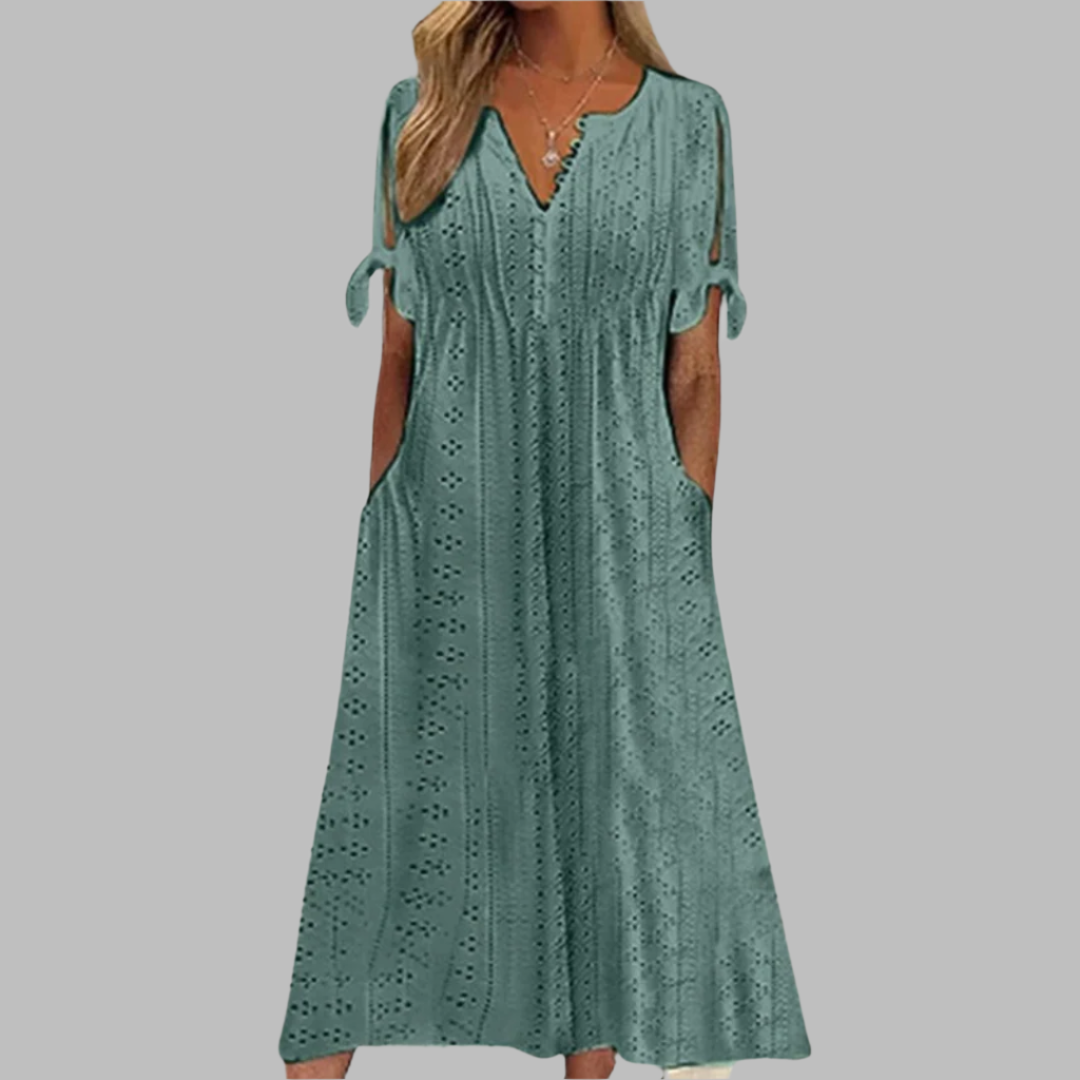 Elegantes Boho Midi Sommerkleid