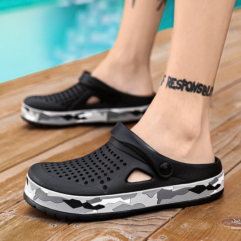 Herren Outdoor Slip-On Crocs: Atmungsaktiv & Rutschfest
