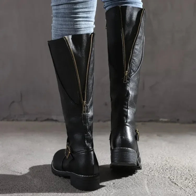 Elegante Damen-Lederstiefel für jeden Anlass