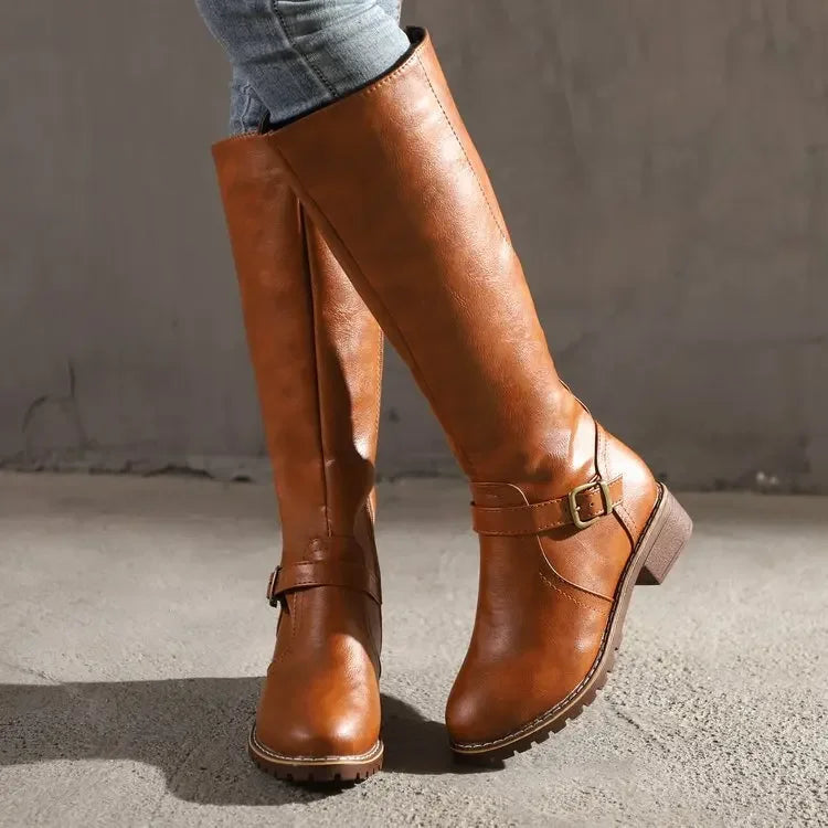 Elegante Damen-Lederstiefel für jeden Anlass
