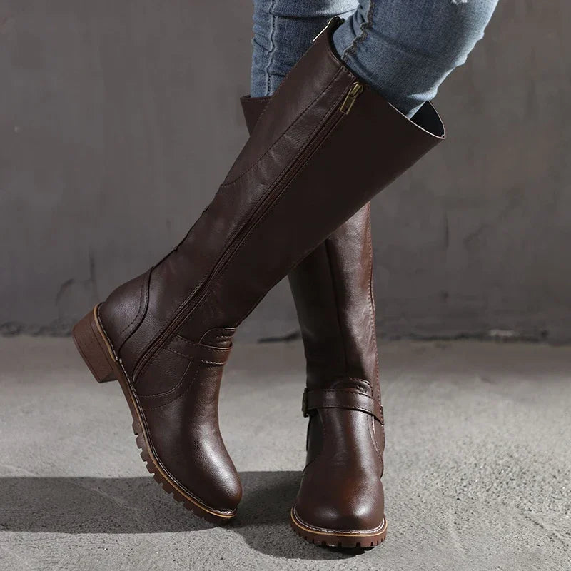 Elegante Damen-Lederstiefel für jeden Anlass