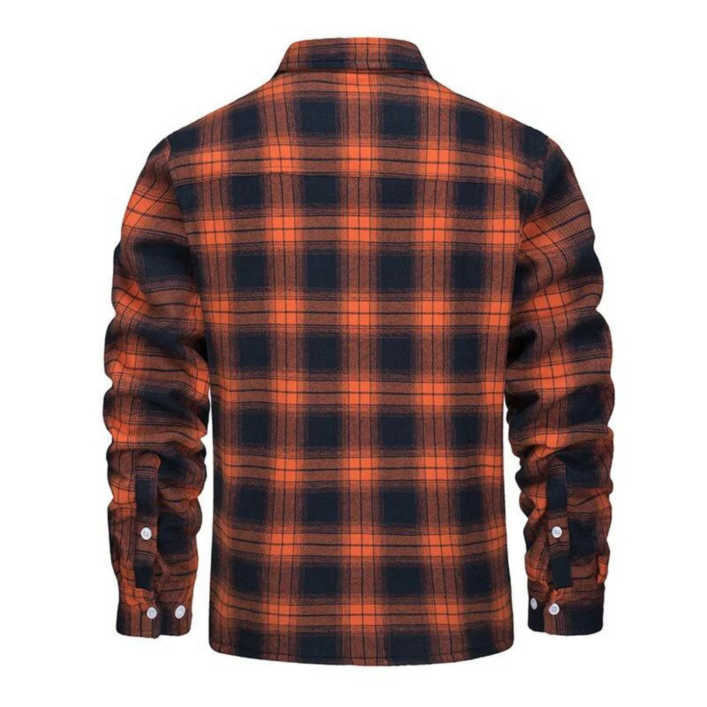 Fleecegefütterte Karojacke Herren