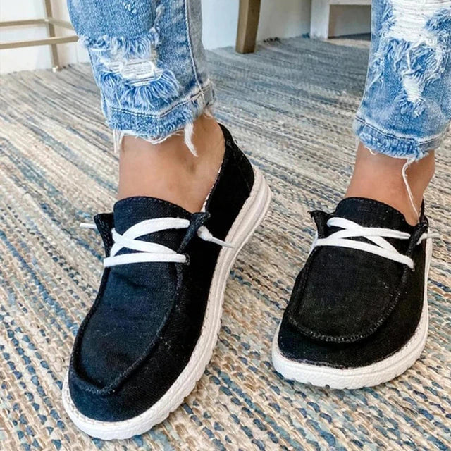 Damen Schnürschuhe aus weichem Leder - bequem & trendy