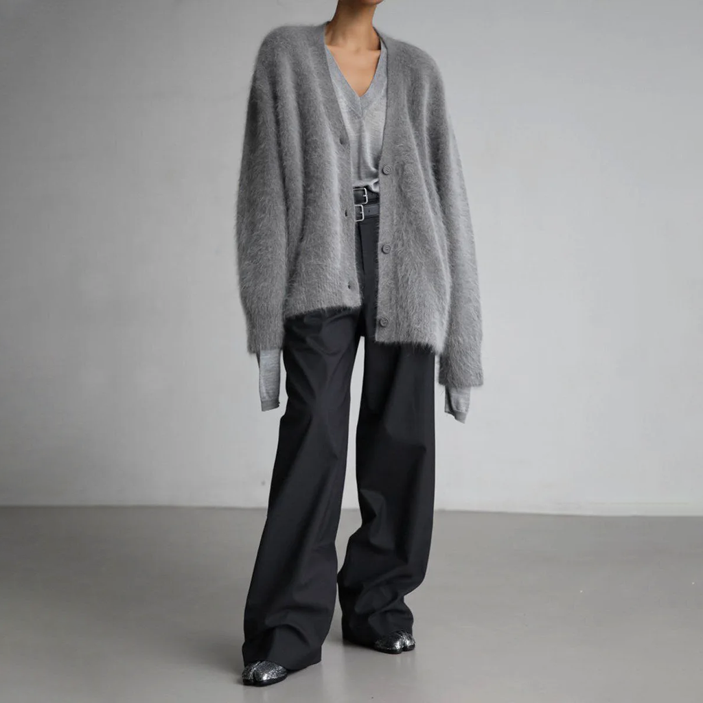 Kuschelige Kaschmir Strickjacke Damen