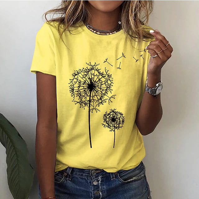 Eleganter Löwenzahn-Shirt: Zeitloses Design & Komfort