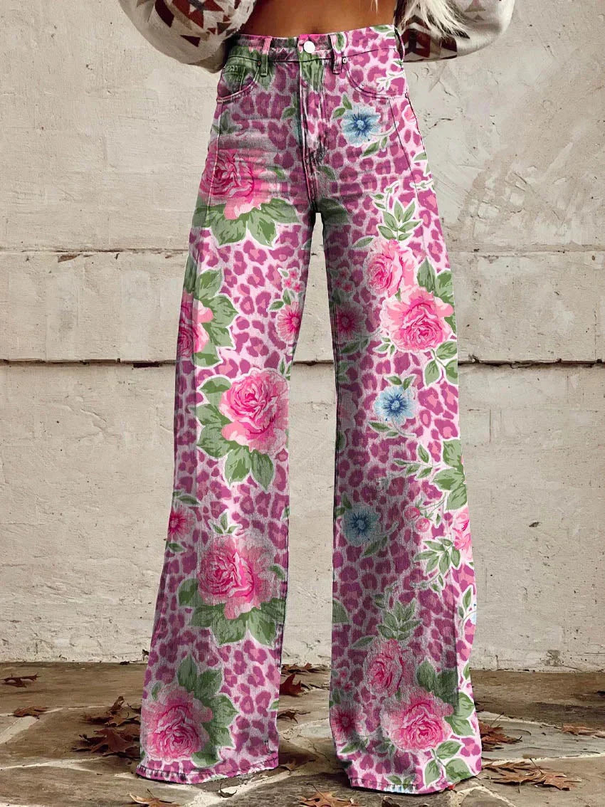 Stylische Jeans mit Blumenmuster - Bequem & Nachhaltig