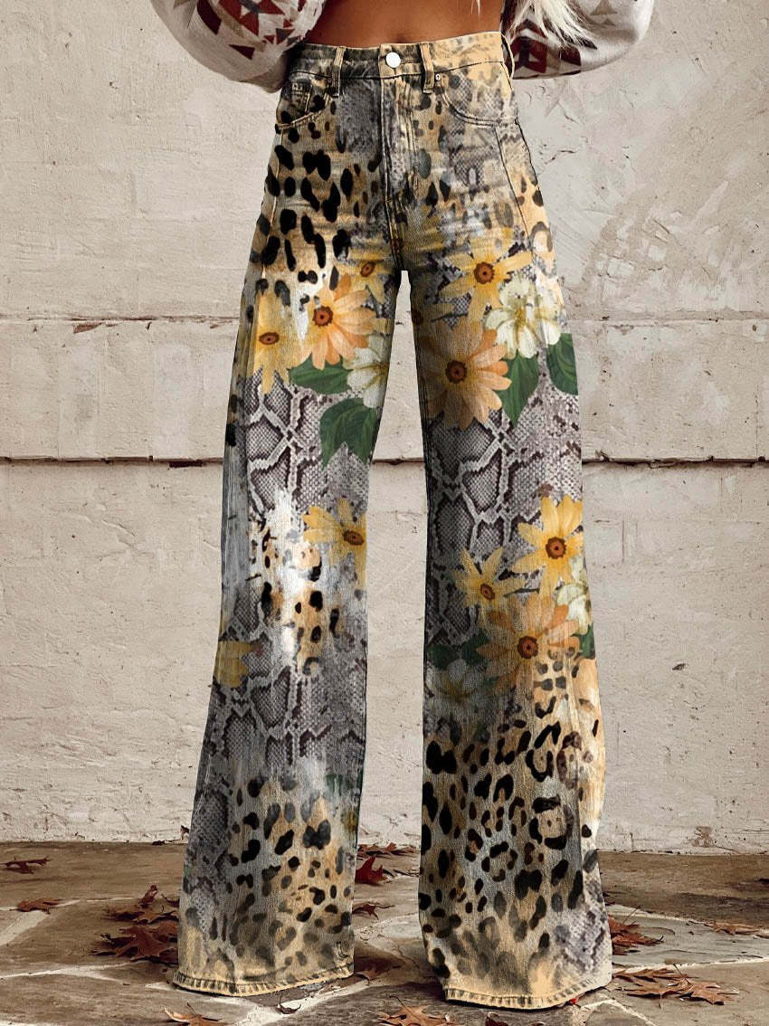 Stylische Jeans mit Blumenmuster - Bequem & Nachhaltig