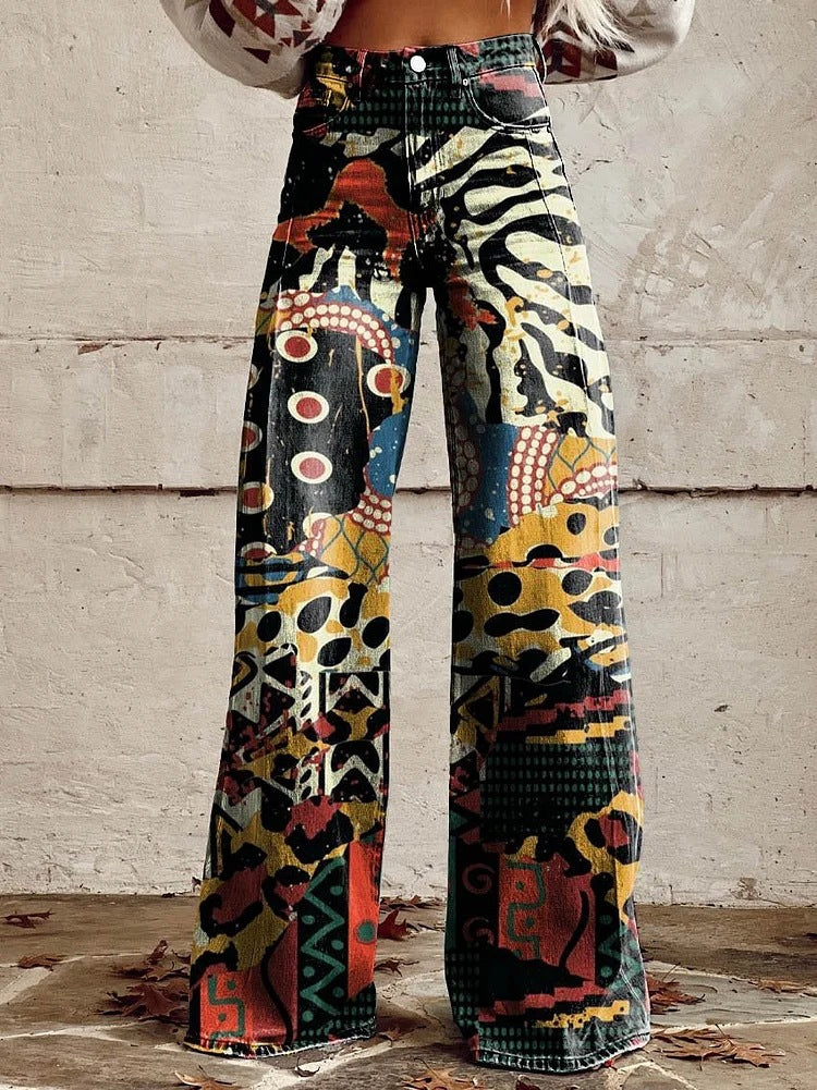 Stylische Jeans mit Blumenmuster - Bequem & Nachhaltig