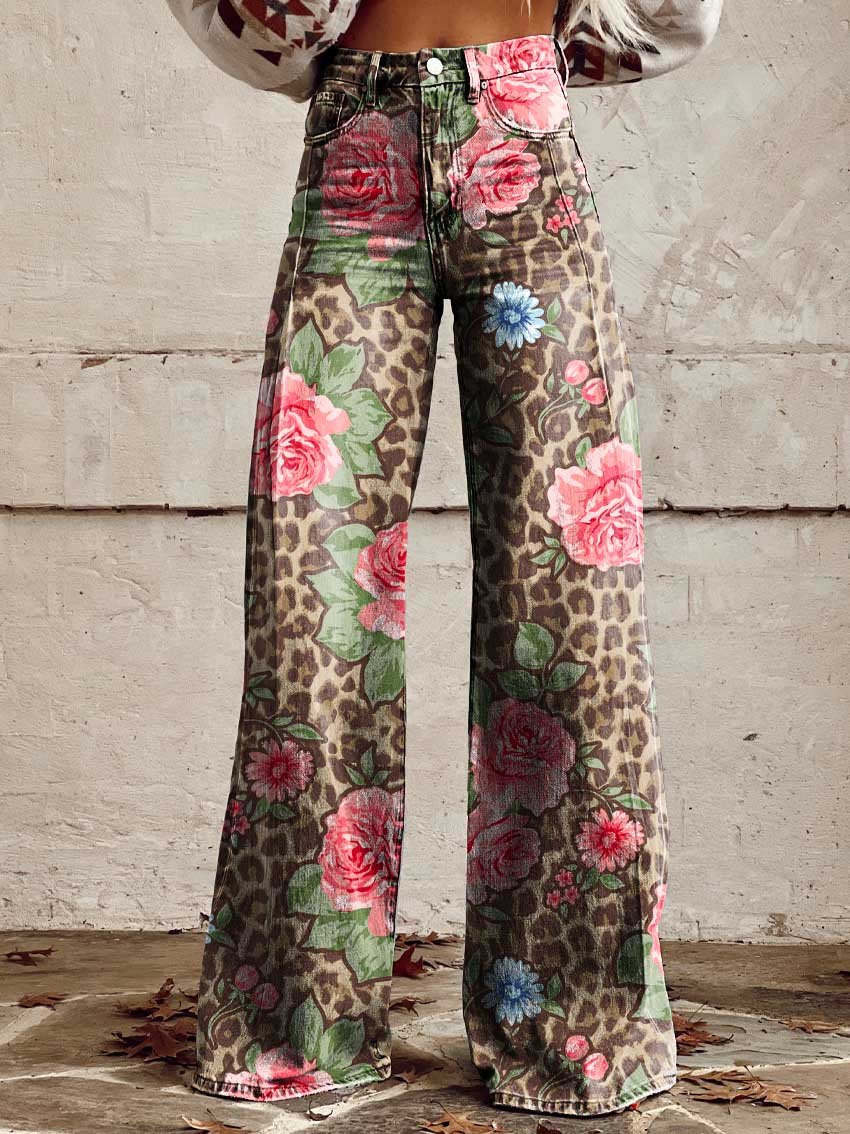 Stylische Jeans mit Blumenmuster - Bequem & Nachhaltig