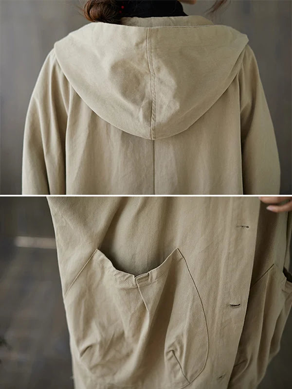 Langer Wasserdichter Trenchcoat