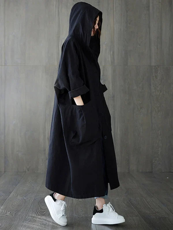Langer Wasserdichter Trenchcoat