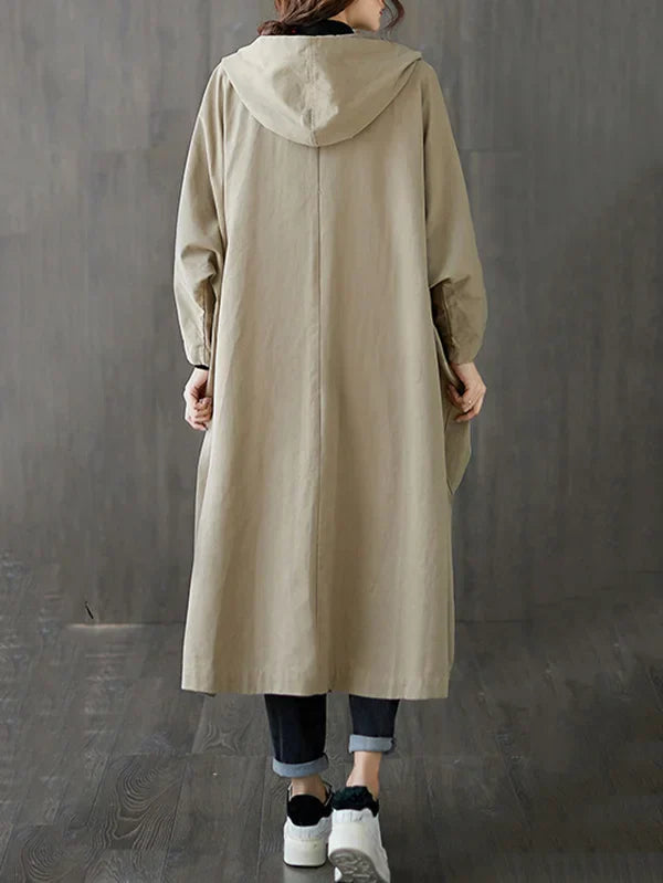 Langer Wasserdichter Trenchcoat