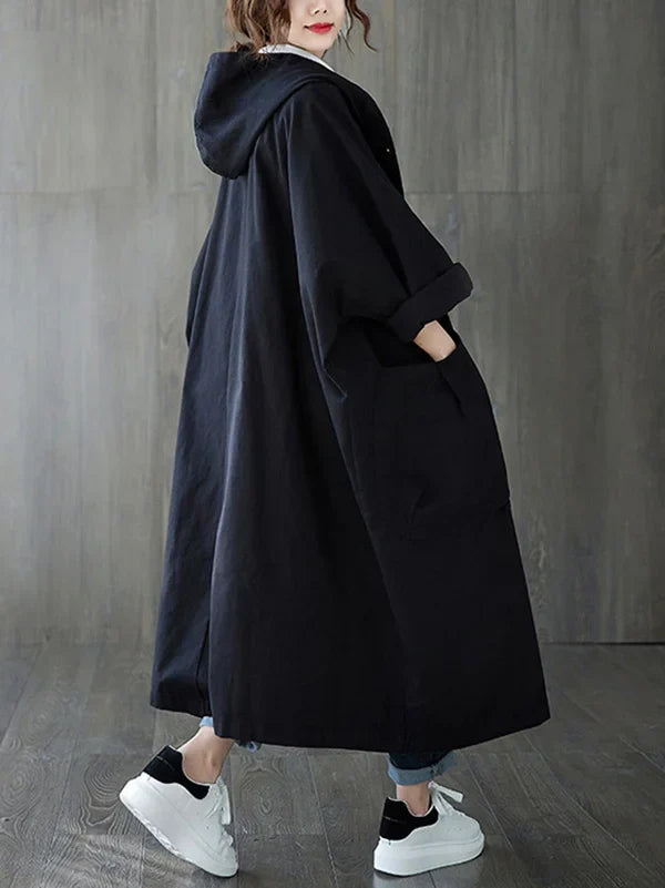 Langer Wasserdichter Trenchcoat