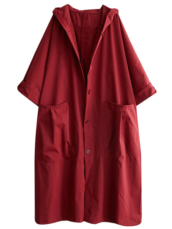 Langer Wasserdichter Trenchcoat