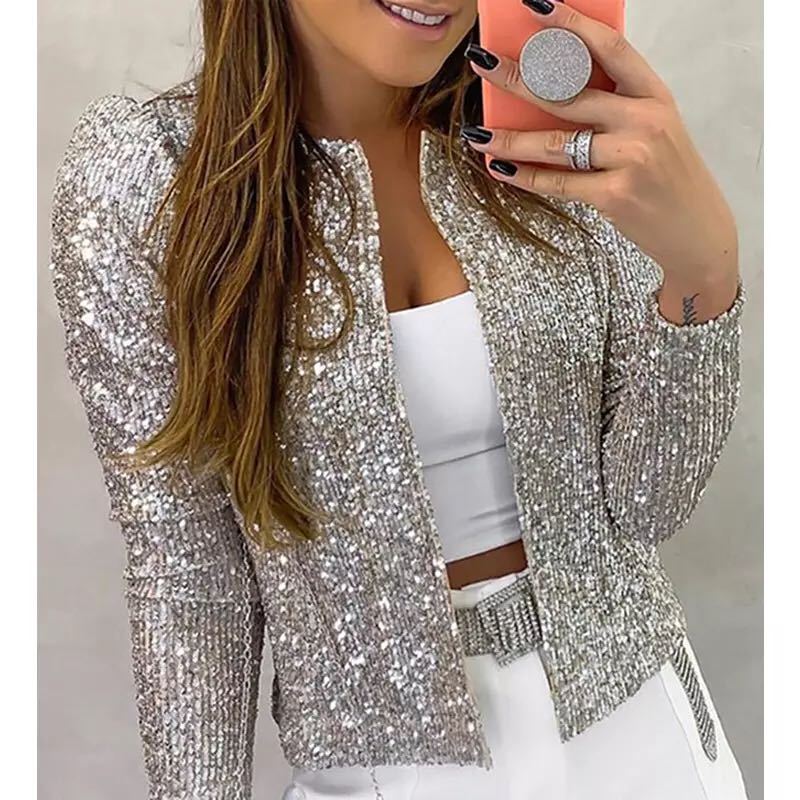 Stilvoller Damen-Blazer mit Glanz