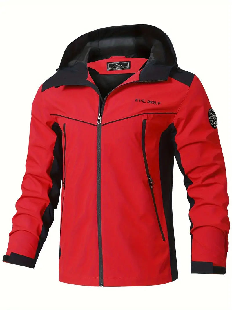 Wasserdichte Outdoorjacke mit Reflexdesign