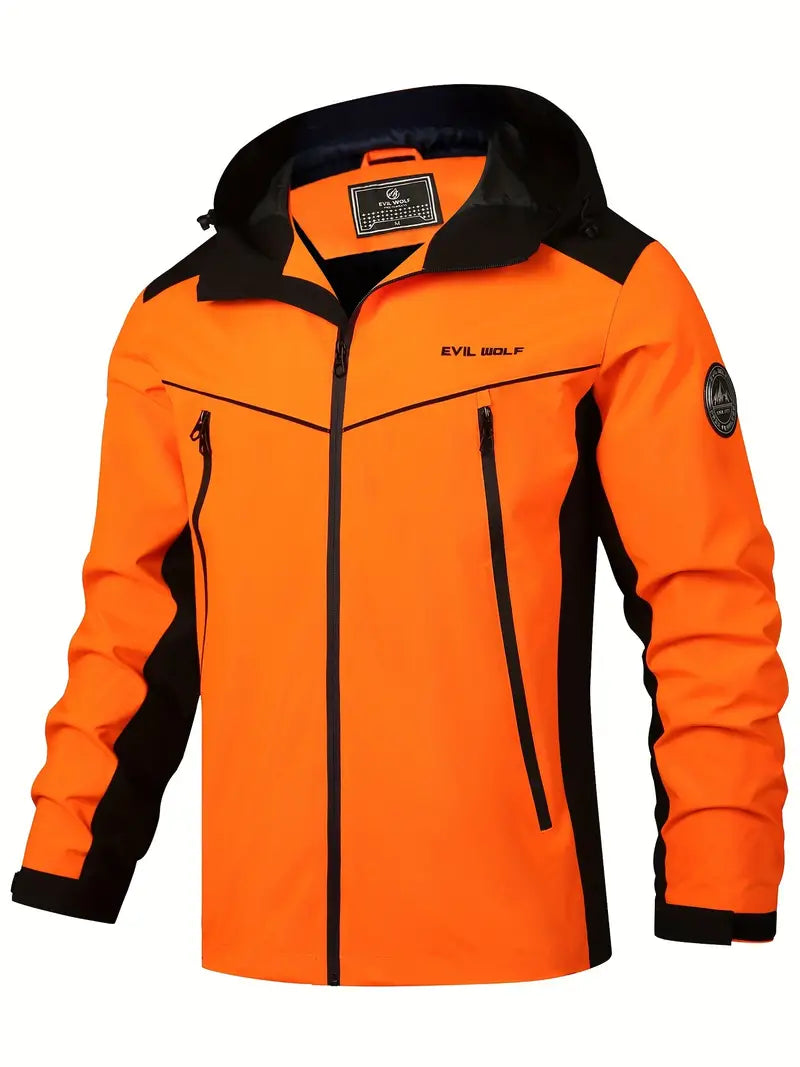 Wasserdichte Outdoorjacke mit Reflexdesign