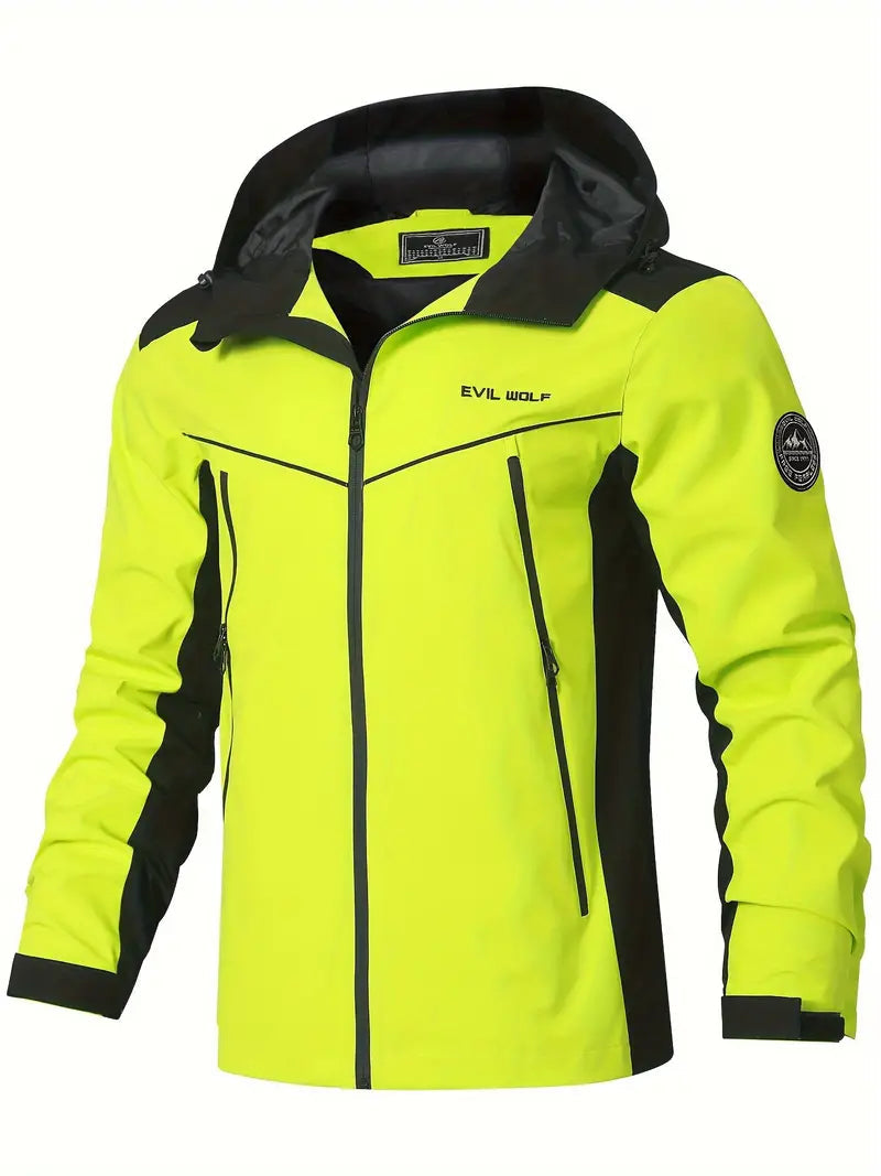 Wasserdichte Outdoorjacke mit Reflexdesign