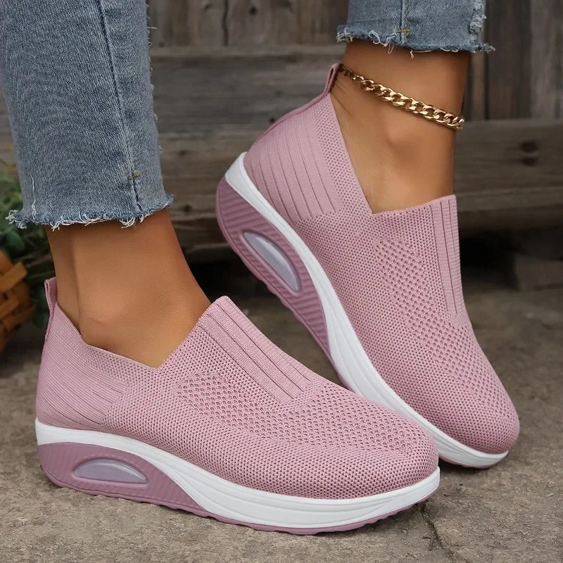 Damen Orthopädische Sneaker: Atmungsaktiv, Rutschfest & mit Luftpolster