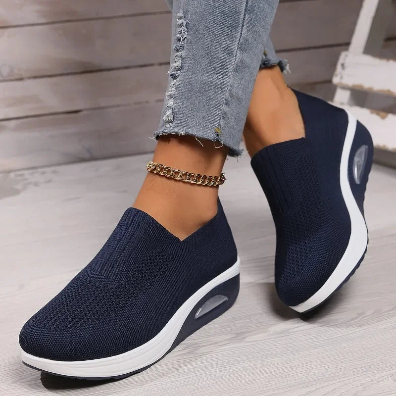 Damen Orthopädische Sneaker: Atmungsaktiv, Rutschfest & mit Luftpolster