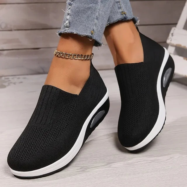 Damen Orthopädische Sneaker: Atmungsaktiv, Rutschfest & mit Luftpolster
