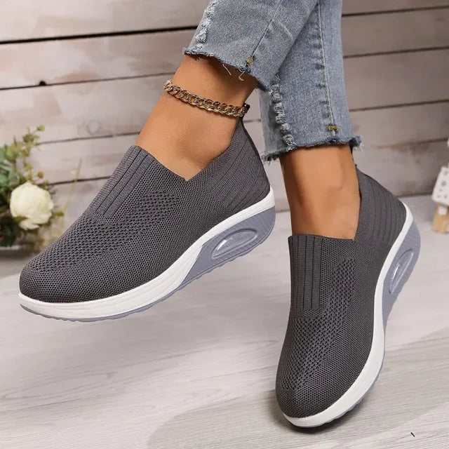 Damen Orthopädische Sneaker: Atmungsaktiv, Rutschfest & mit Luftpolster
