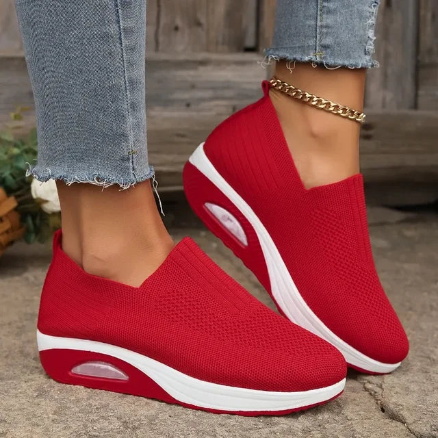 Damen Orthopädische Sneaker: Atmungsaktiv, Rutschfest & mit Luftpolster