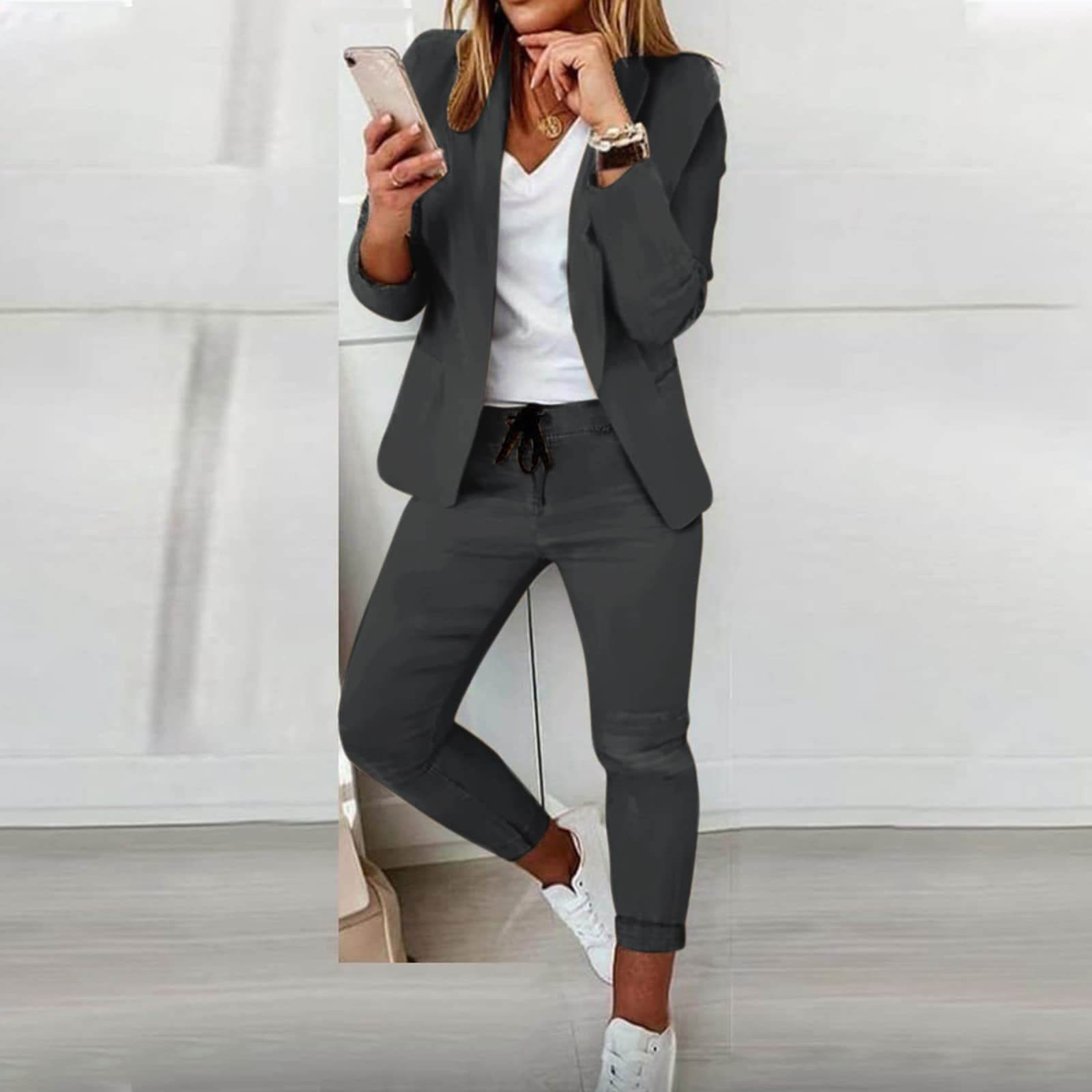 Elegantes Damen Blazer-Hosen Set
